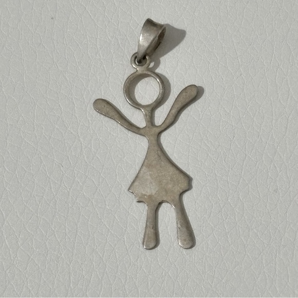 SW Sterling silver girl pendant - Picture 1 of 5